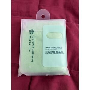 Daily Concepts Your Hair Wrap Towel – Quick Drying, New, One Size, Green